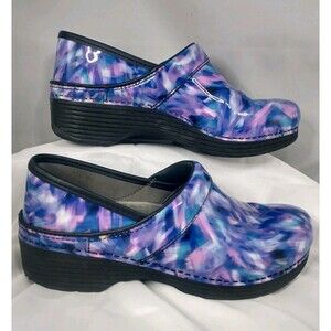 Dansko LT Womens Clog Shoes  Purple Blend Healthcare Nurse Footwear EU 39 US 8.5